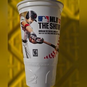 Vintage Plastic Taco Bell MLB 12 The Show Cup